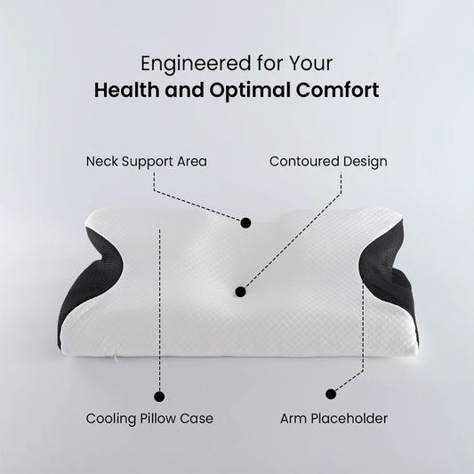 Primevelo NeuroPulse™ ComfortCore Neck Pillow